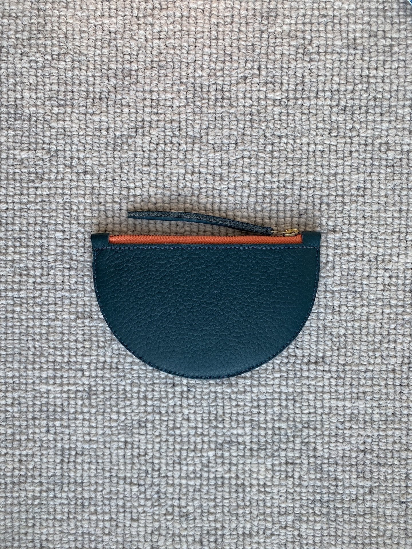 Mimi Purse in Milky White Leather with Brass Zip | by Jude Gove - Lifestory