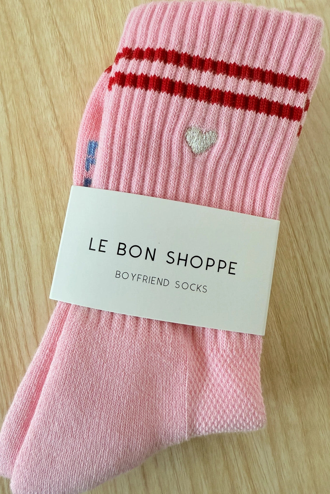 Le Bon Shoppe Embroidered Boyfriend Socks (UK 4-8) in Various Colours - Lifestory