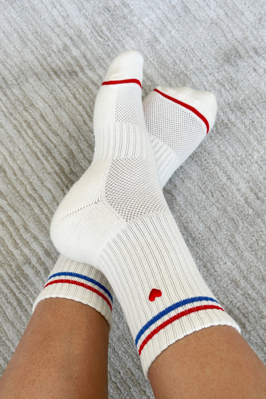 Le Bon Shoppe Embroidered Boyfriend Socks (UK 4-8) in Various Colours - Lifestory