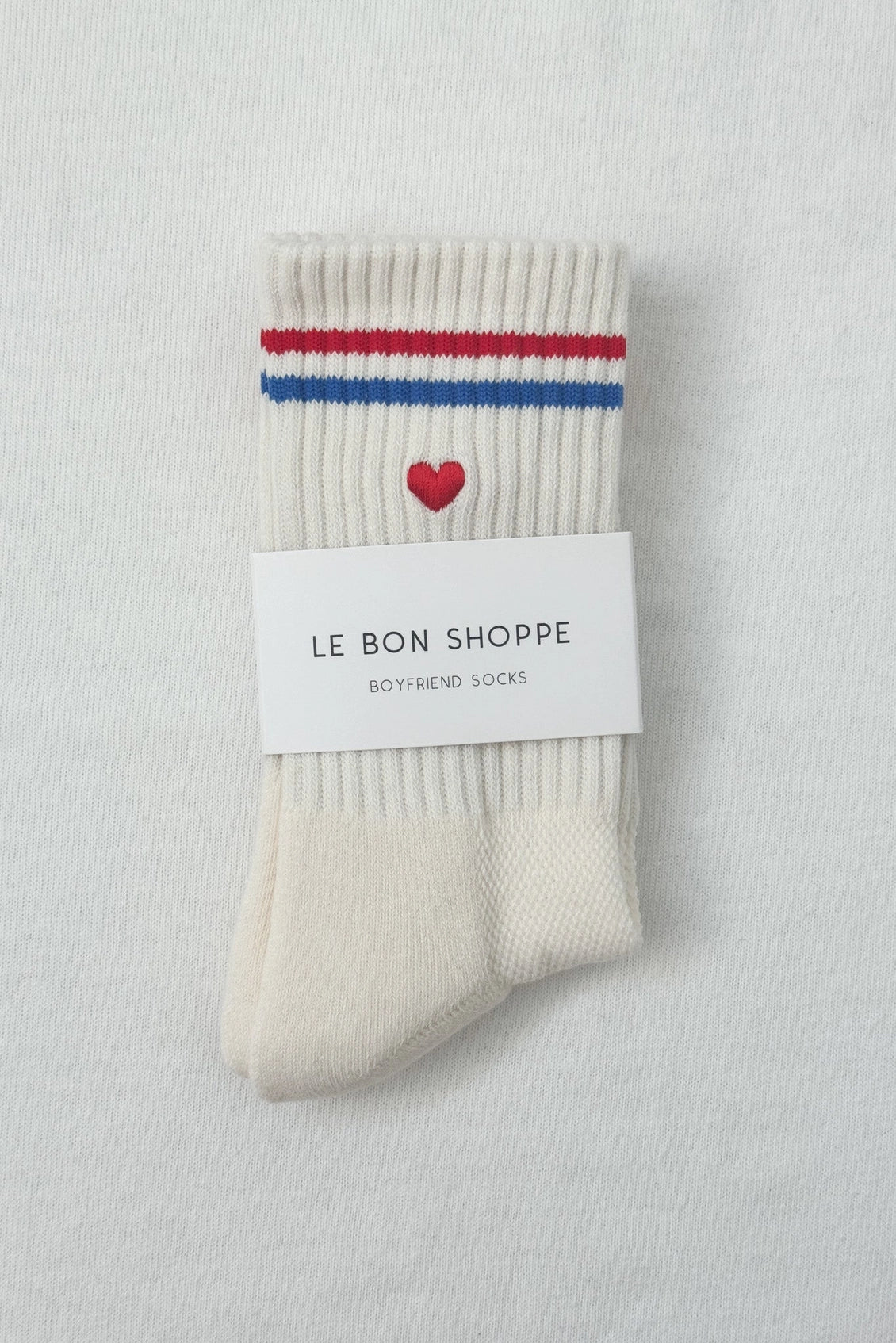 Le Bon Shoppe Embroidered Boyfriend Socks (UK 4-8) in Various Colours - Lifestory