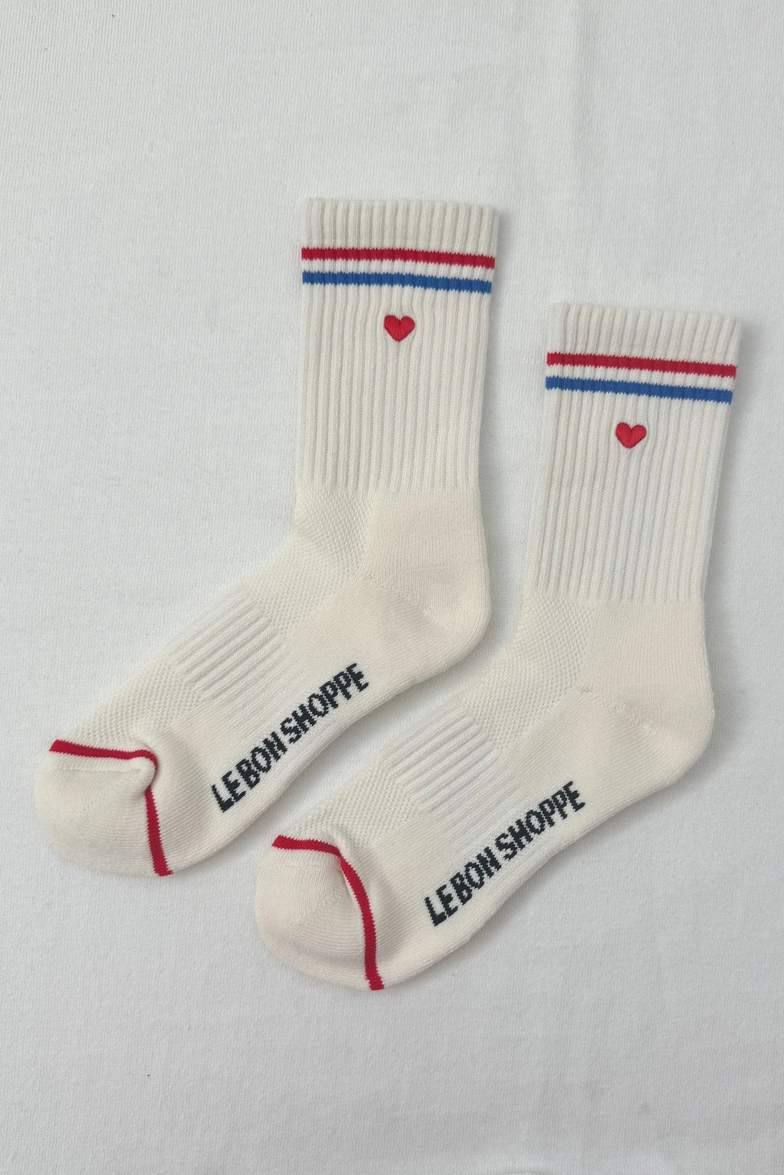 Le Bon Shoppe Embroidered Boyfriend Socks (UK 4-8) in Various Colours - Lifestory