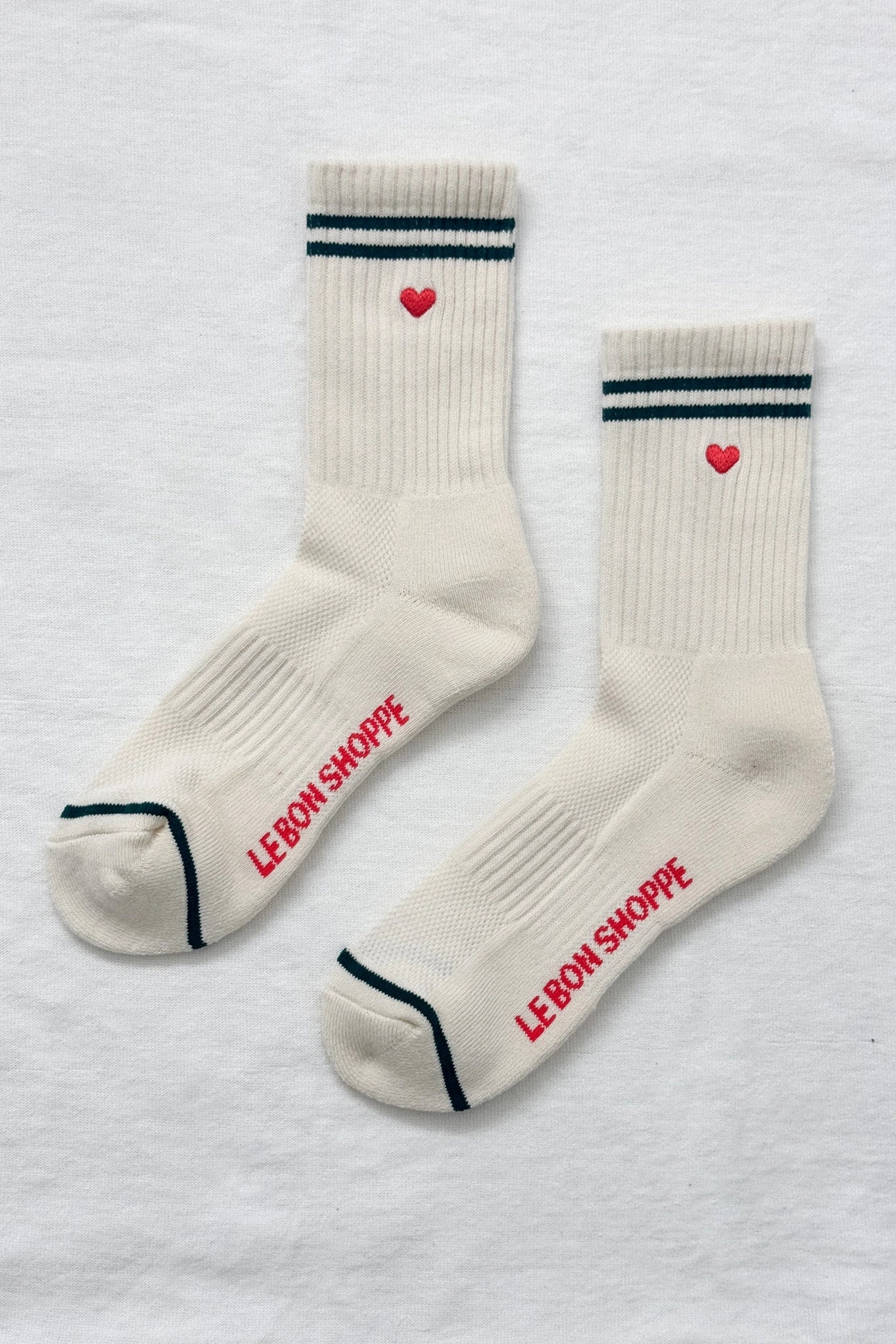 Le Bon Shoppe Embroidered Boyfriend Socks (UK 4-8) in Various Colours - Lifestory