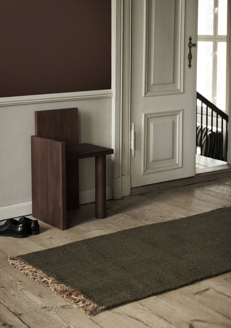 UTA Piece | Dark Oiled Pinewood Table/Stool | Versatile Furniture - Lifestory