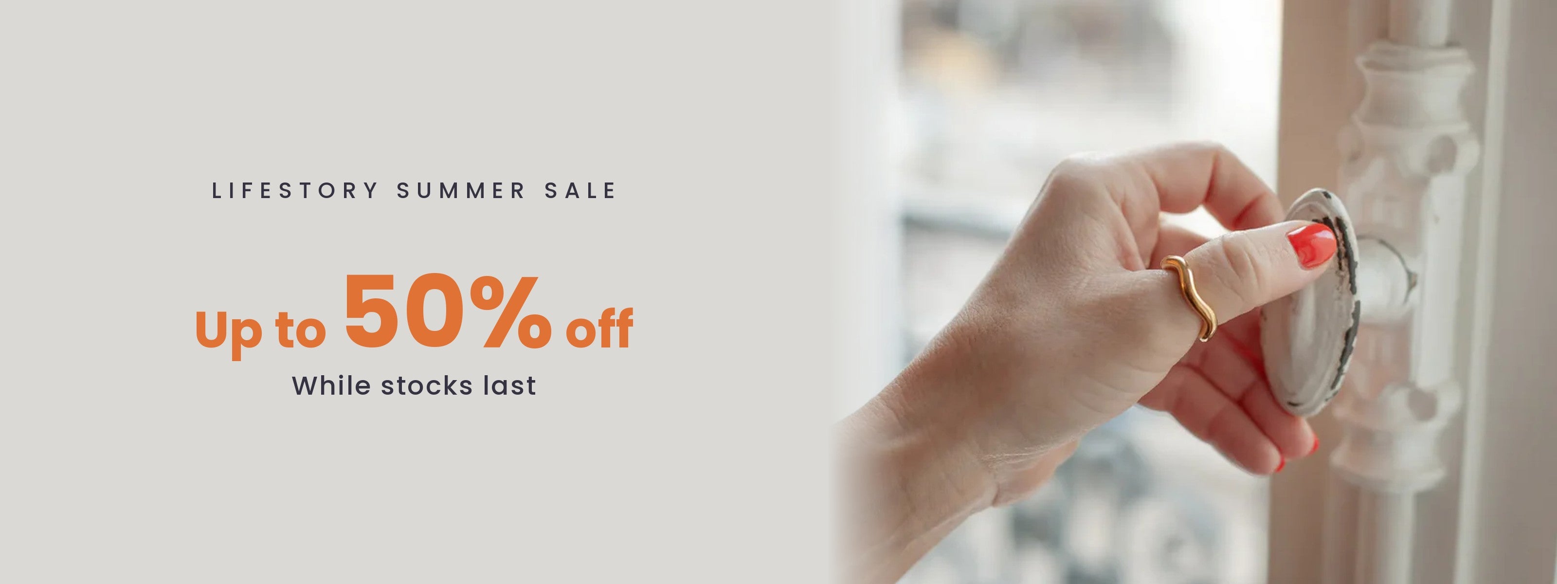 Lifestory summer sale featuring jewellery