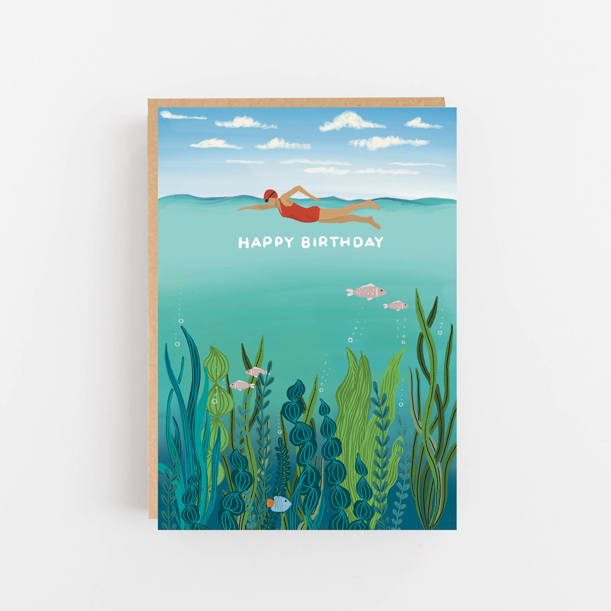 Happy Birthday' Swimmer Card by Lomond Paper Co