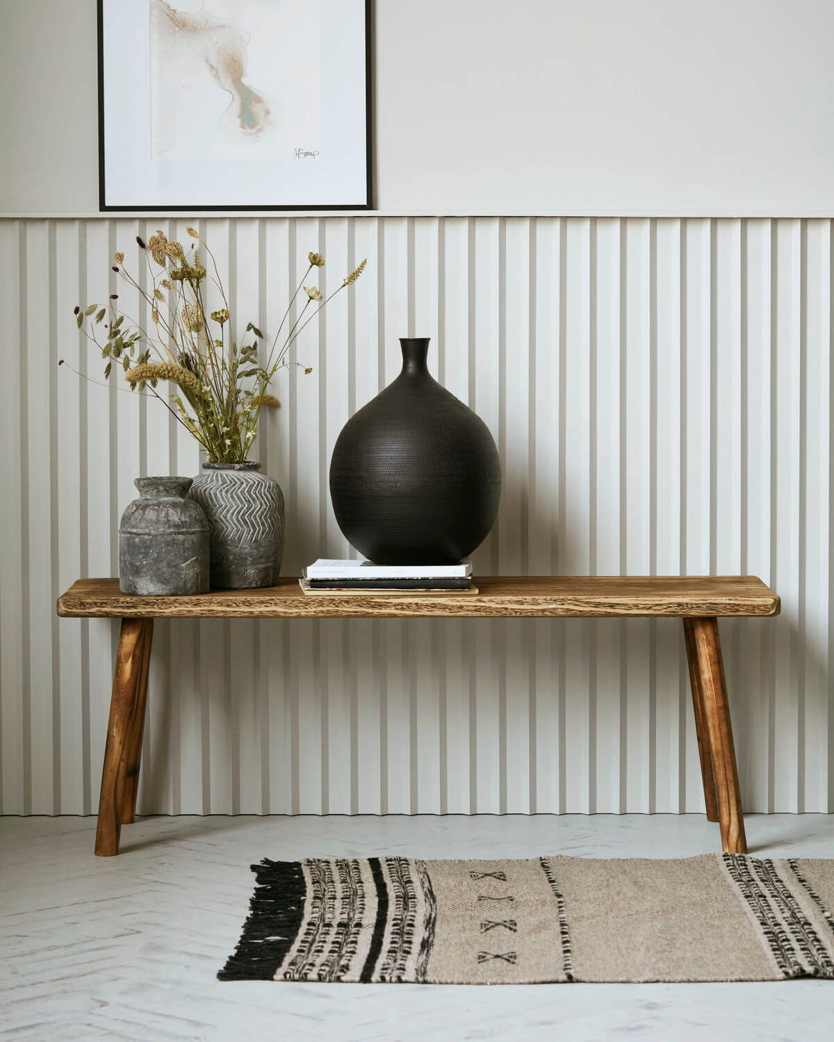 Nadi Bench | 120cm | Natural Wood | by House Doctor - Lifestory