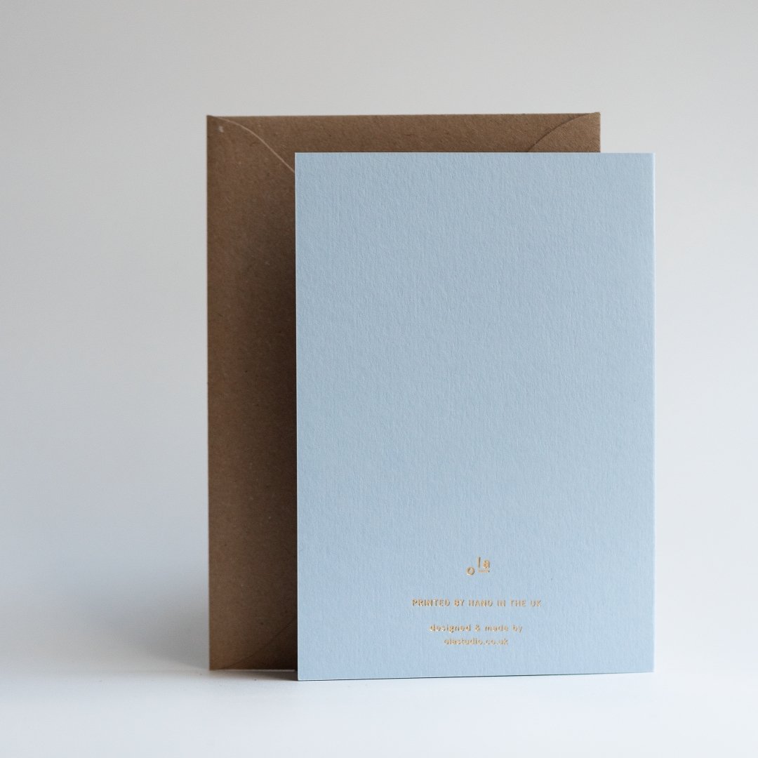 Compass Card Brass/Blue by ola - Lifestory