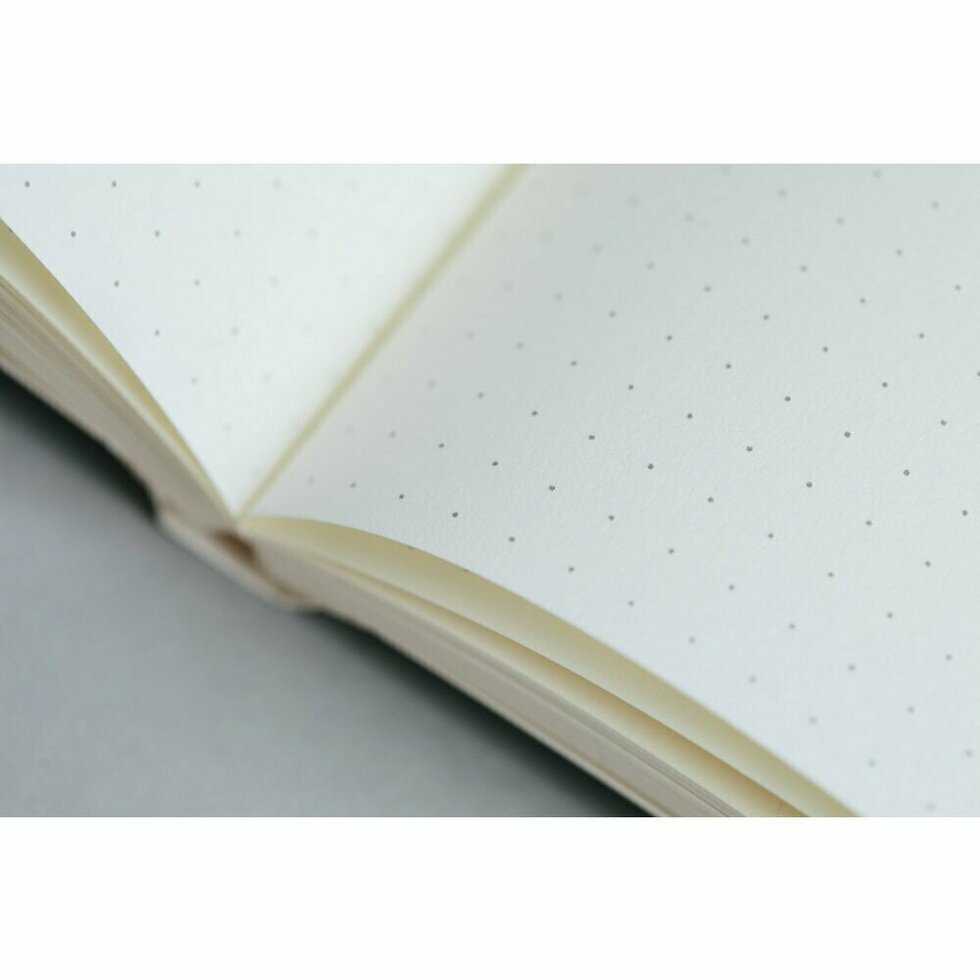 Medium Layflat Notebook A5 | Salvia Blue Alma Print | Dotted Pages | by Ola - Lifestory