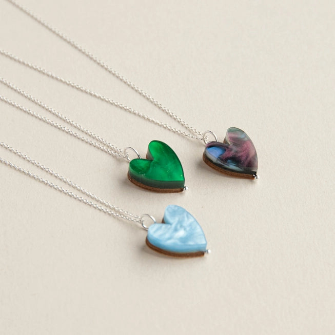 Love Grows Silver Necklace | Acrylic & Sterling Silver | by Pepper You - Lifestory