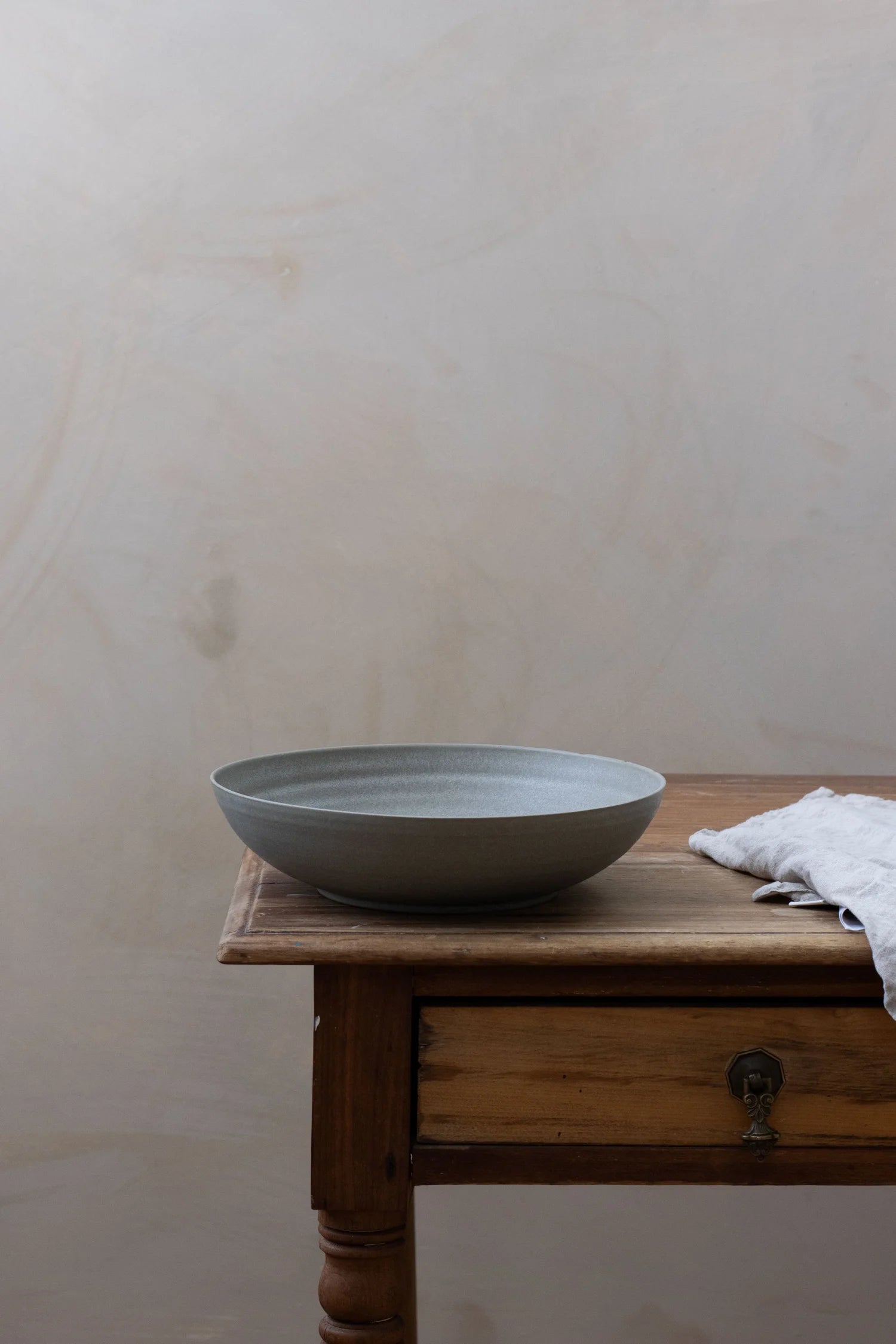 Shallow Serving Bowl | Feather Grey | by Borja Moronta