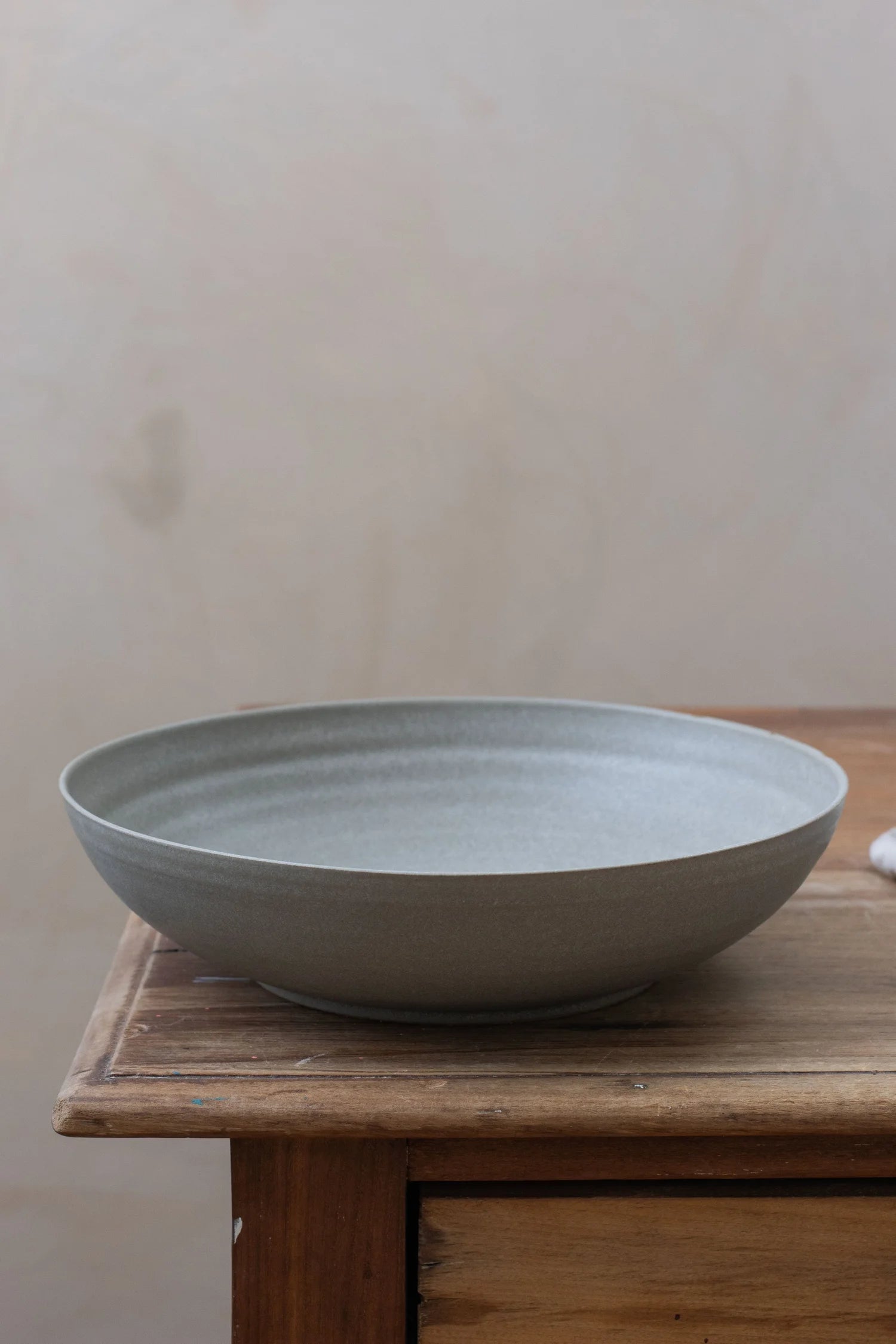 Shallow Serving Bowl | Feather Grey | by Borja Moronta - Lifestory
