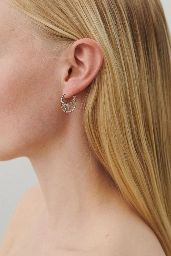 Small Daylight Earrings in Silver and Gold-Plated Silver by Pernille Corydon | Lifestory