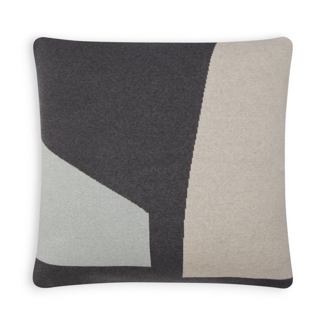 Ilo Cushion | Grey, Aqua, Off-White | Cotton & Duck Feather | by Sophie Home - Lifestory