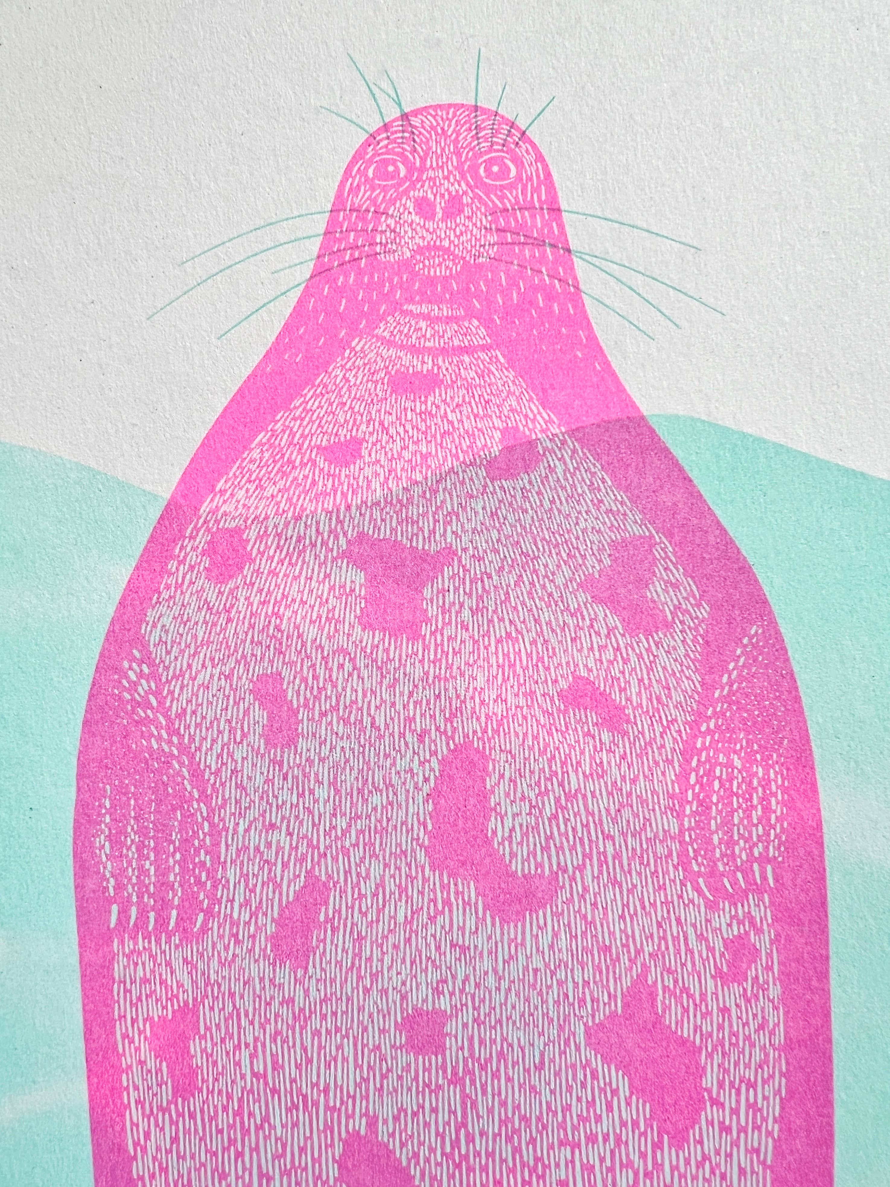 "Seal of Disapproval" Unframed A3 Riso Print by Strangford - Lifestory