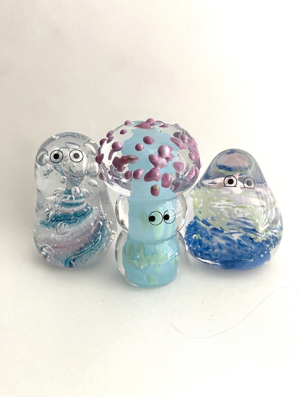 Crystal Blob | Aqua Shroom | handblown by Studio Arhoj - Lifestory