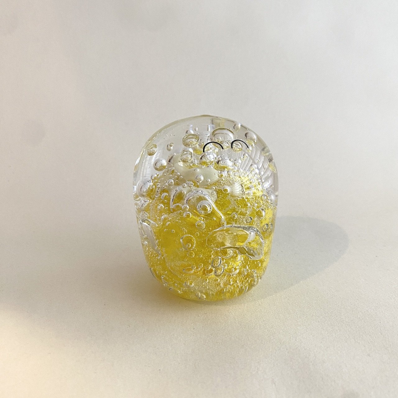 Studio Arhoj Crystal Blob | Yellow Belly | Handblown Glass