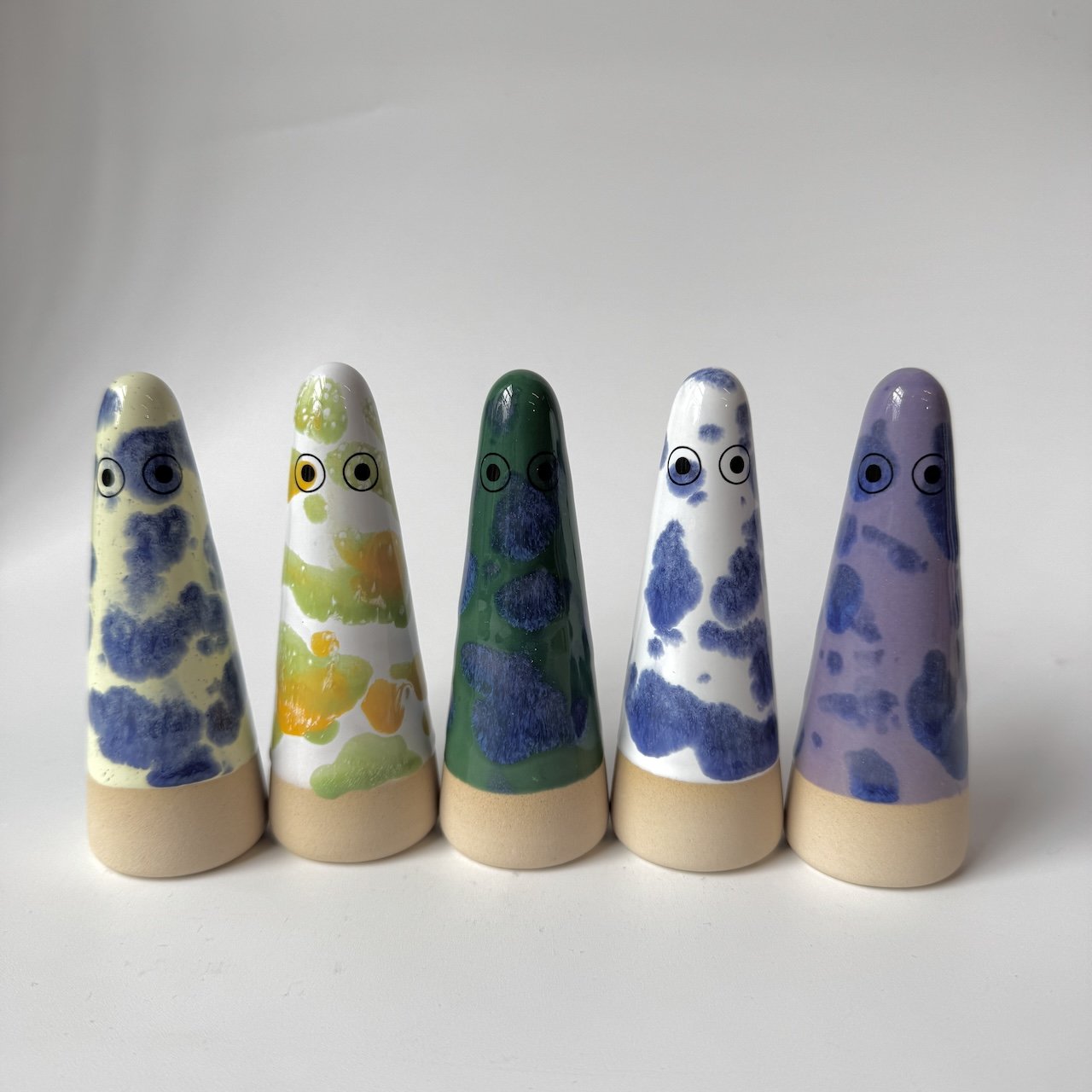 Studio Arhoj Ghosts in Various Unusual Dappled Glazes