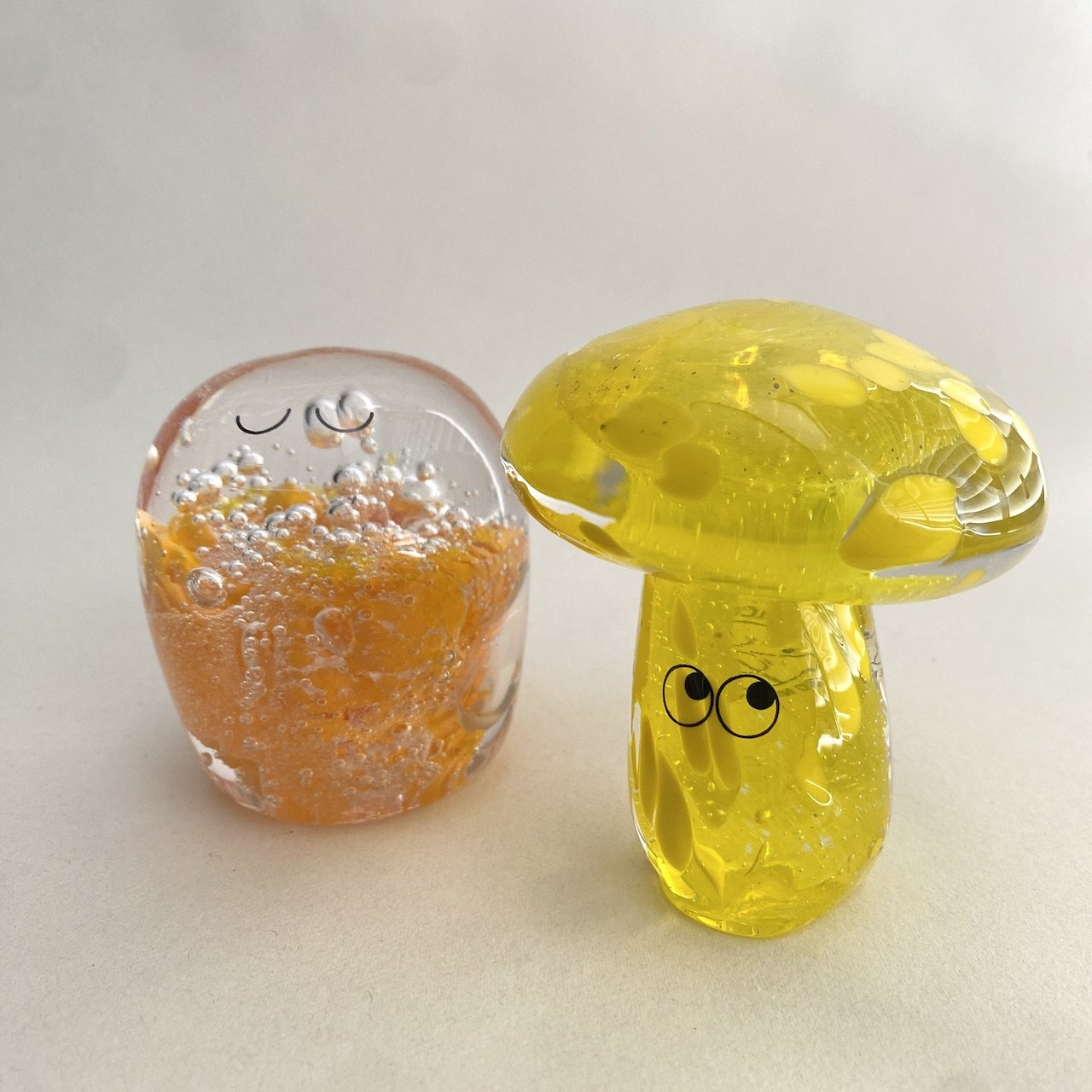 Studio Arhoj Crystal Blob | Caramel Carrot | Handblown Glass