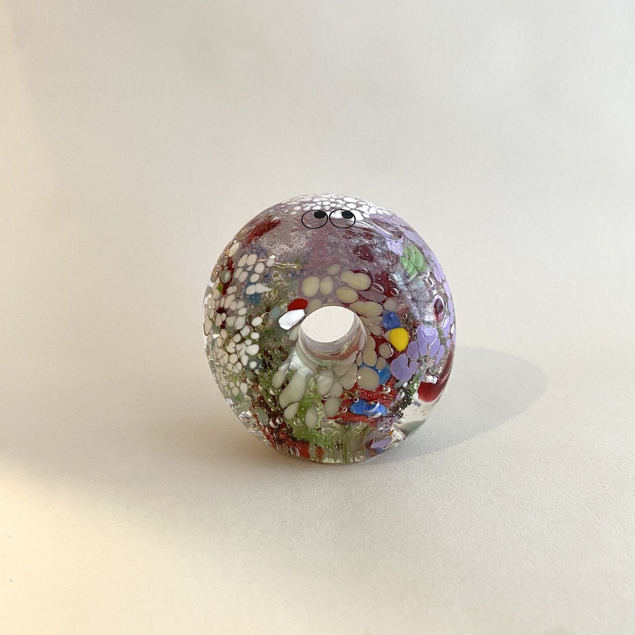 Studio Arhoj Crystal Blob | Candy Donut | Handblown Glass - Lifestory