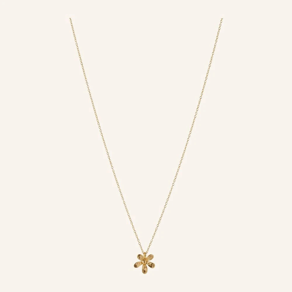Wild Poppy Necklace in Gold-Plated Silver by Pernille Corydon | Lifestory