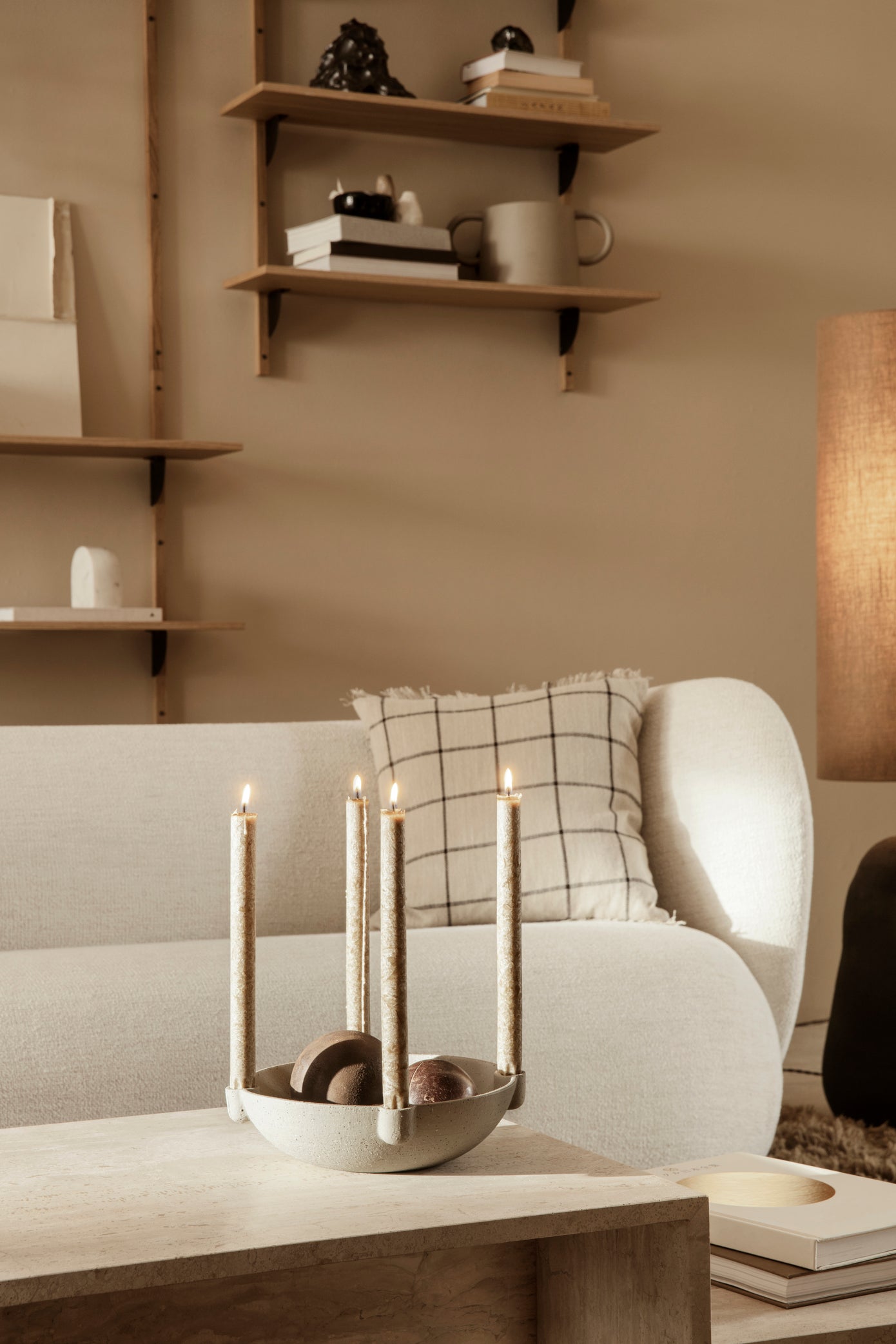 Bowl Candle Holder | Large | Ceramic | by ferm Living - Lifestory - ferm LIVING