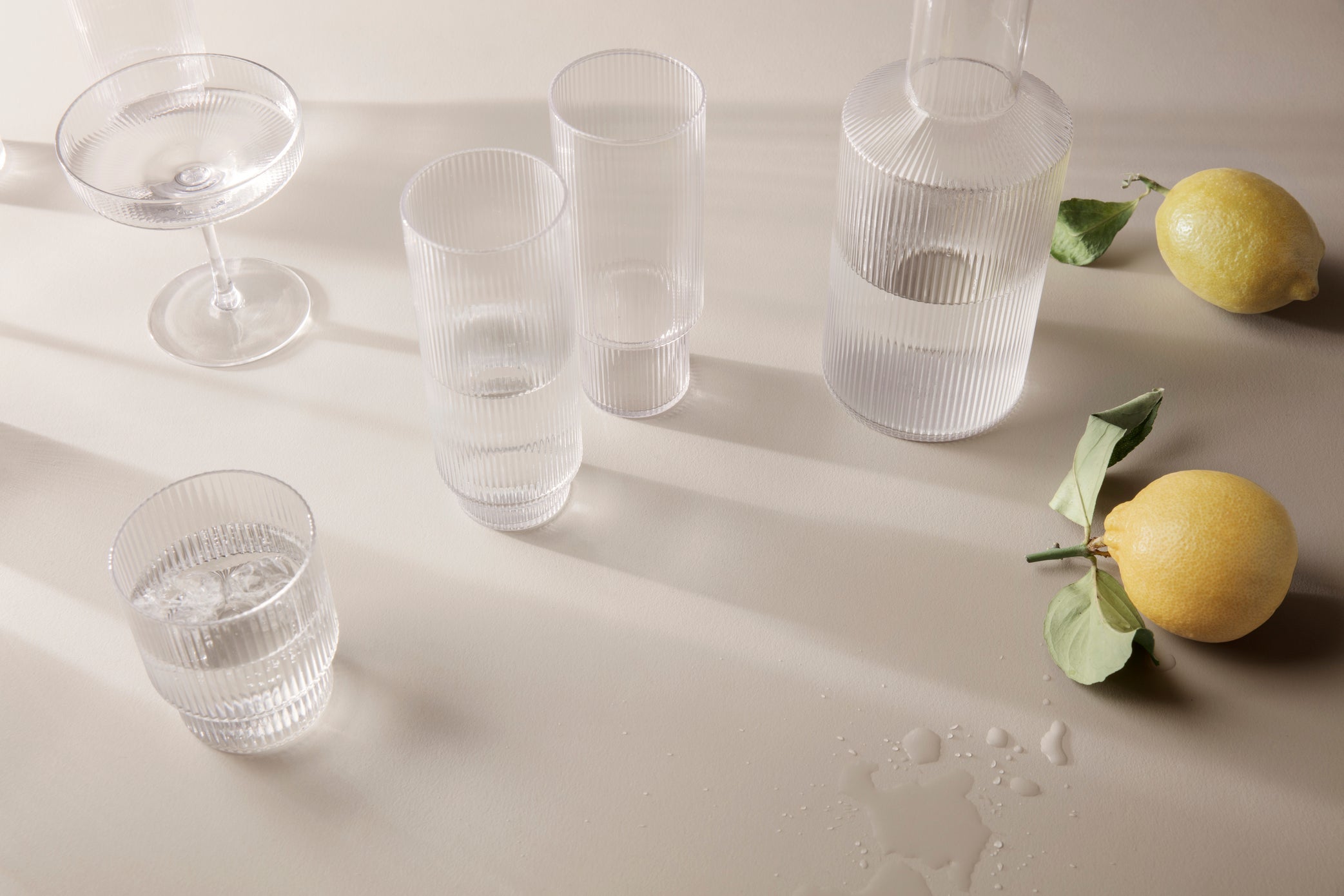 Ripple Carafe / Vase | Clear | Glass | by ferm Living - Lifestory - ferm Living