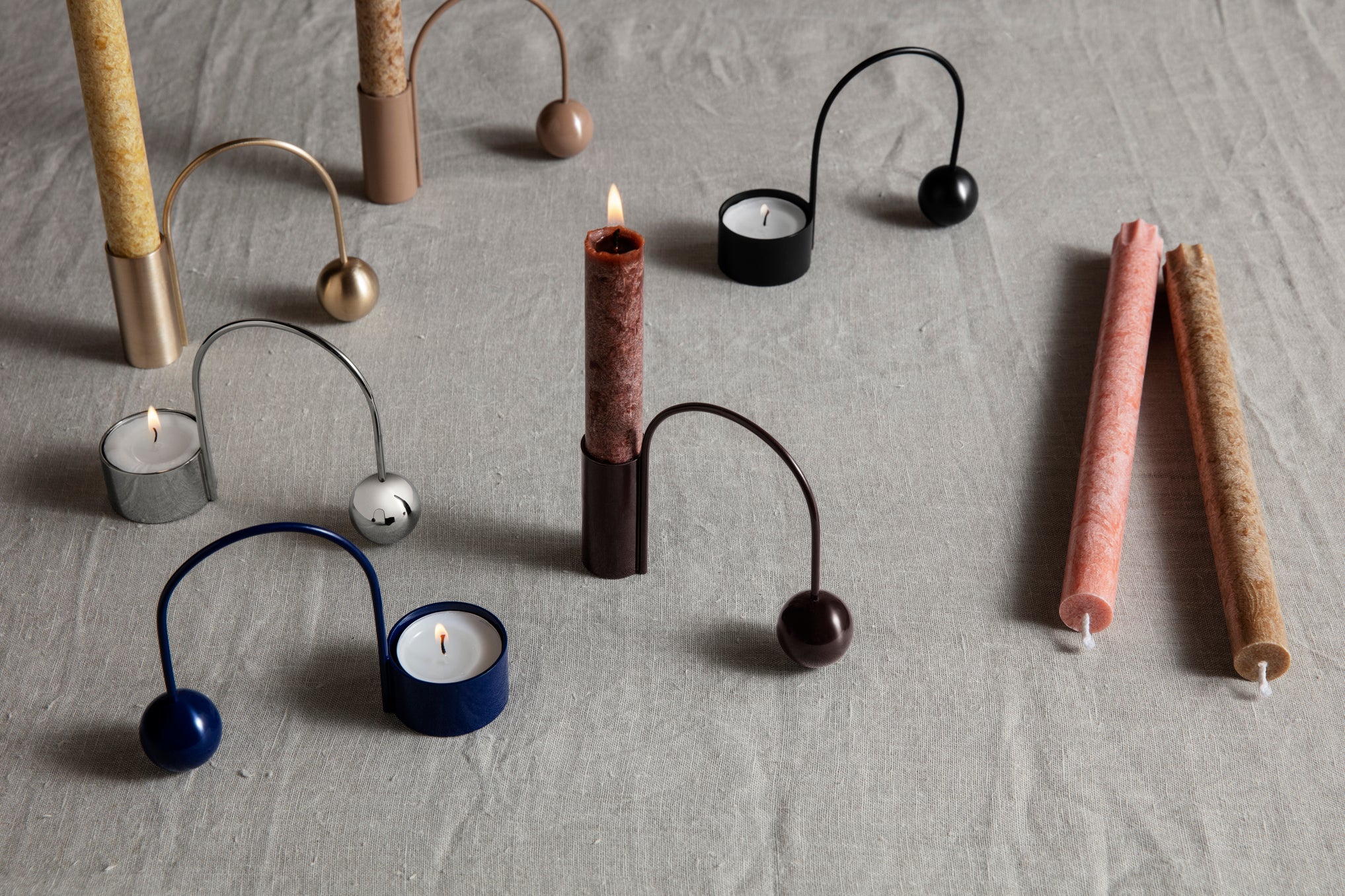 Balance Tealight Holder | Brass | by ferm Living - Lifestory - ferm Living