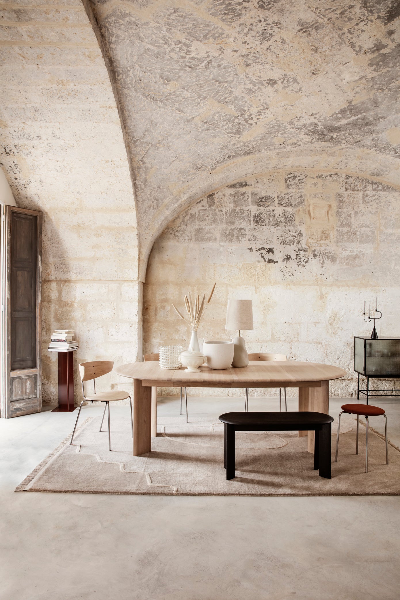 Hebe Lamp Shade Medium | Natural - Lifestory - ferm LIVING