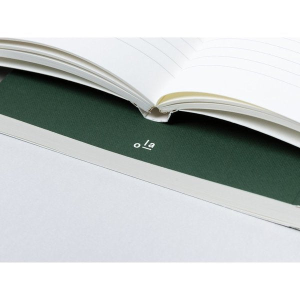 Medium Layflat Notebook A5 | Plain Pages | Red Checkered Print - Kaffe - Lifestory - ola