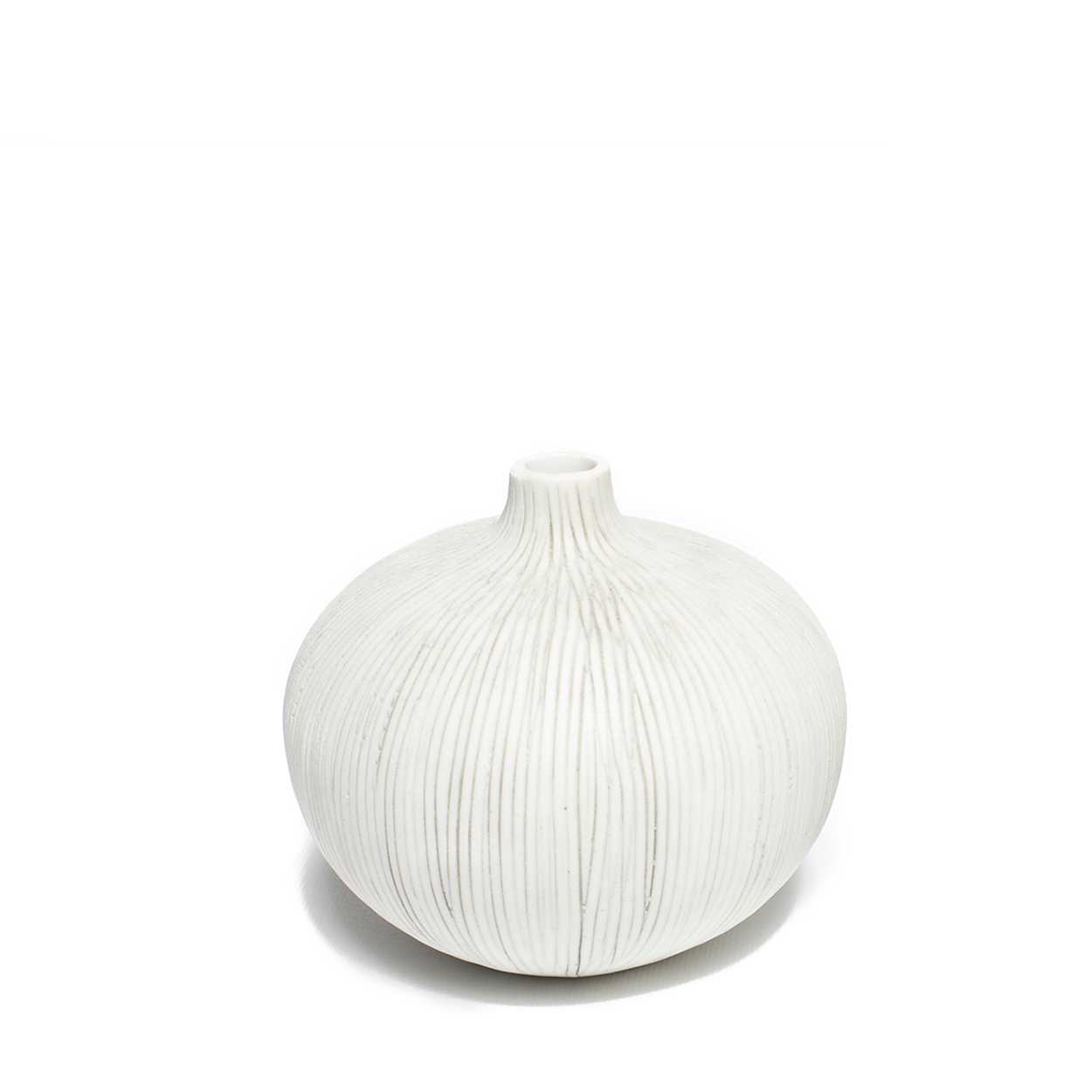 Bari Vase | Medium | Vertical Grey Stripes | by Lindform - Lifestory - Lindform