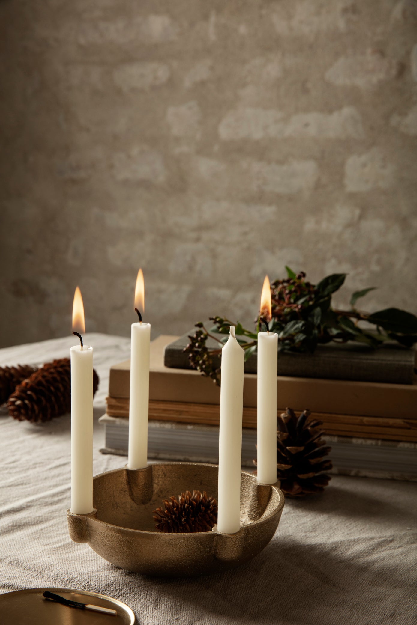 Bowl Candle Holder | Small | Brass | by ferm Living - Lifestory - ferm LIVING