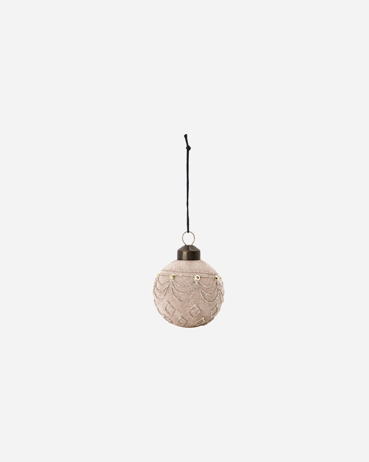 Bauble | Velour | Sand Colour | Small - Lifestory - House Doctor