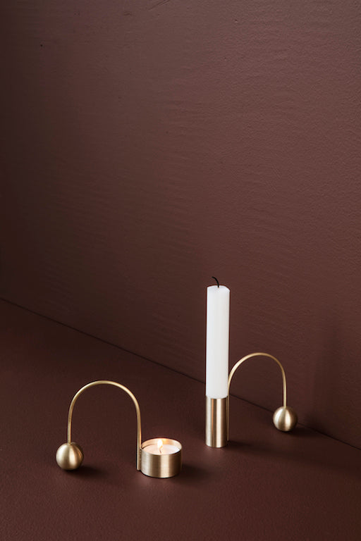 Balance Tealight Holder | Brass | by ferm Living - Lifestory - ferm Living
