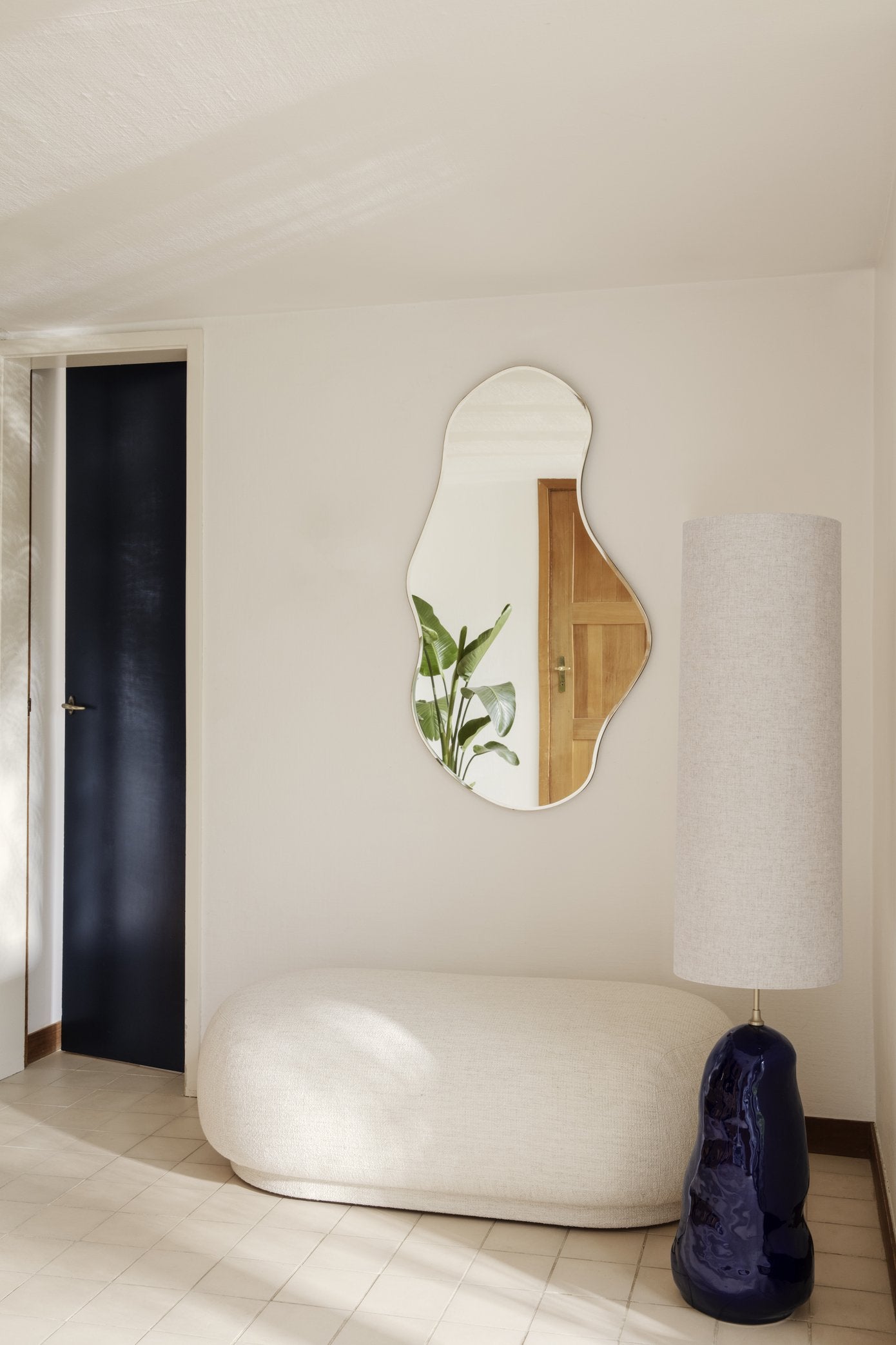 Pond Mirror Dark Chrome | Wall Mirror | Large - Lifestory - ferm LIVING