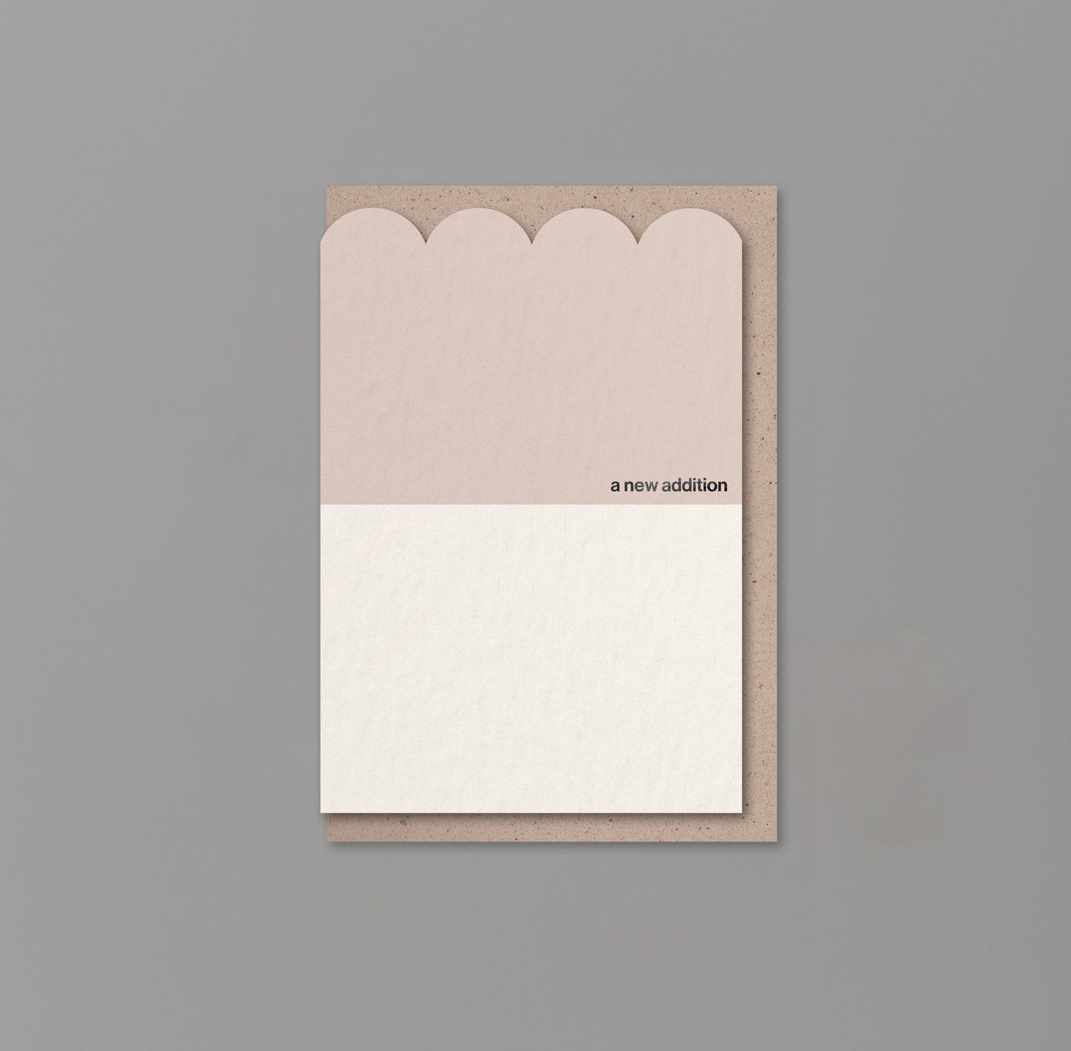 A New Addition Card | Scallop & Foil | by Kinshipped - Lifestory - Kinshipped