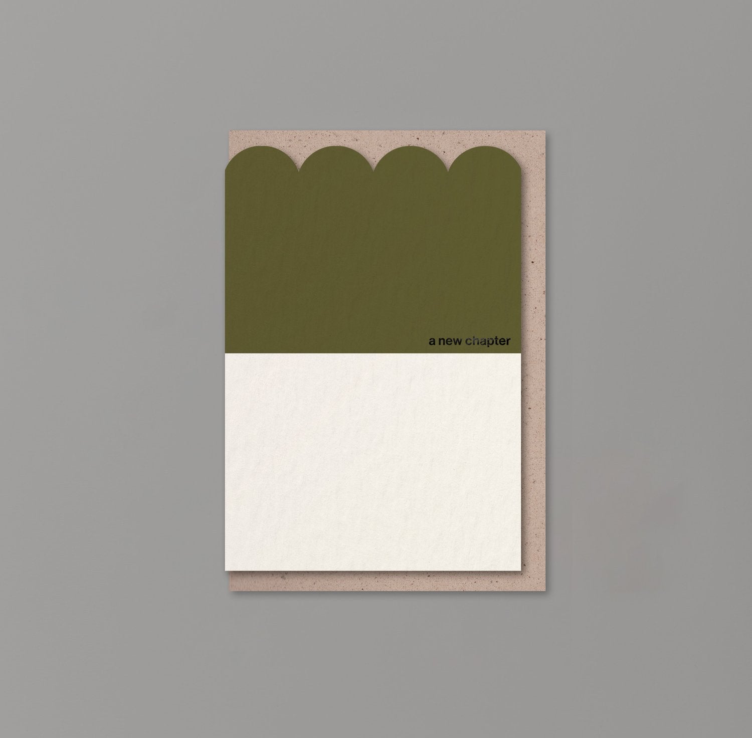 A New Chapter Card | Scallop & Foil | by Kinshipped - Lifestory - Kinshipped