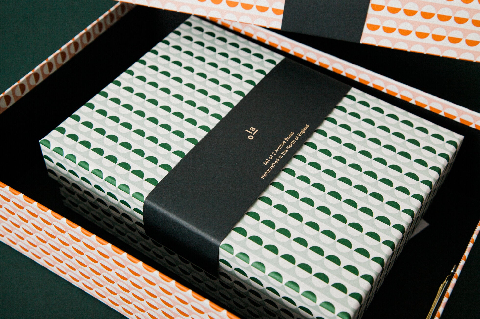 Set of 2 Archive Storage Boxes | Sophie Print | by Ola - Lifestory - ola