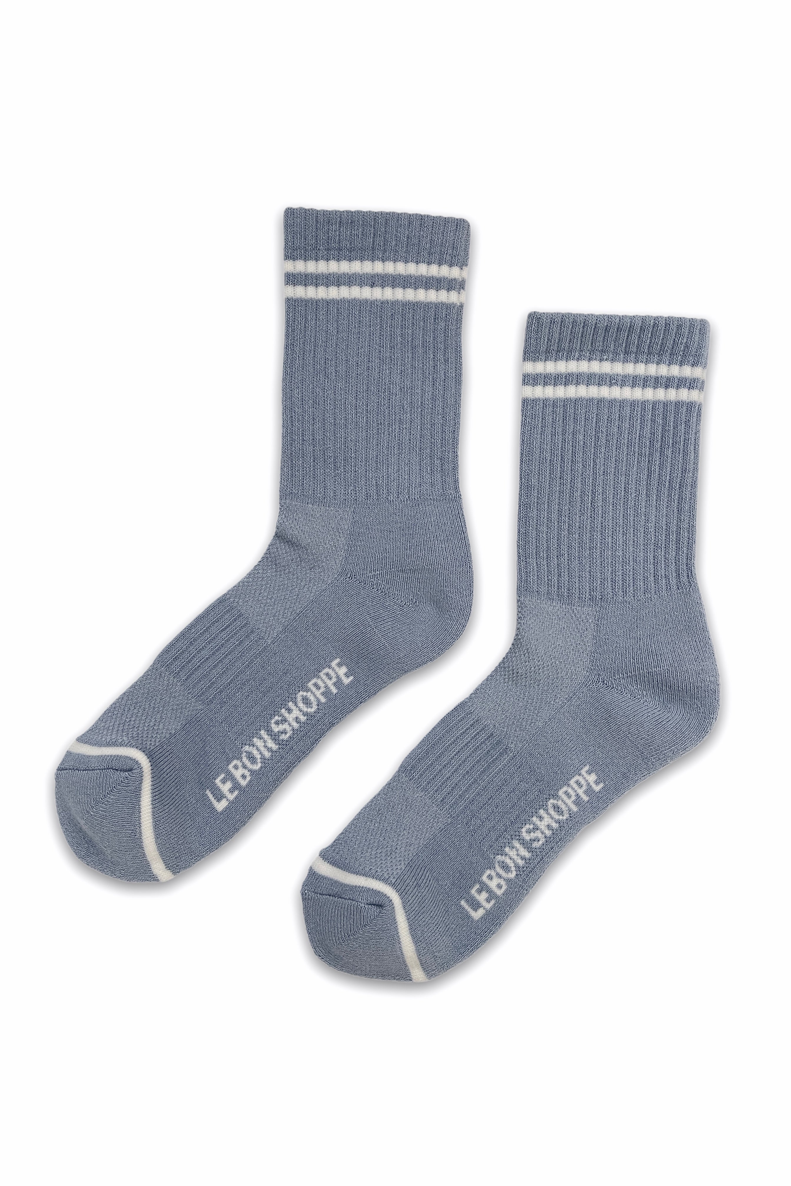 Boyfriend Socks | Blue Grey | by Le Bon Shoppe - Lifestory - Le Bon Shoppe