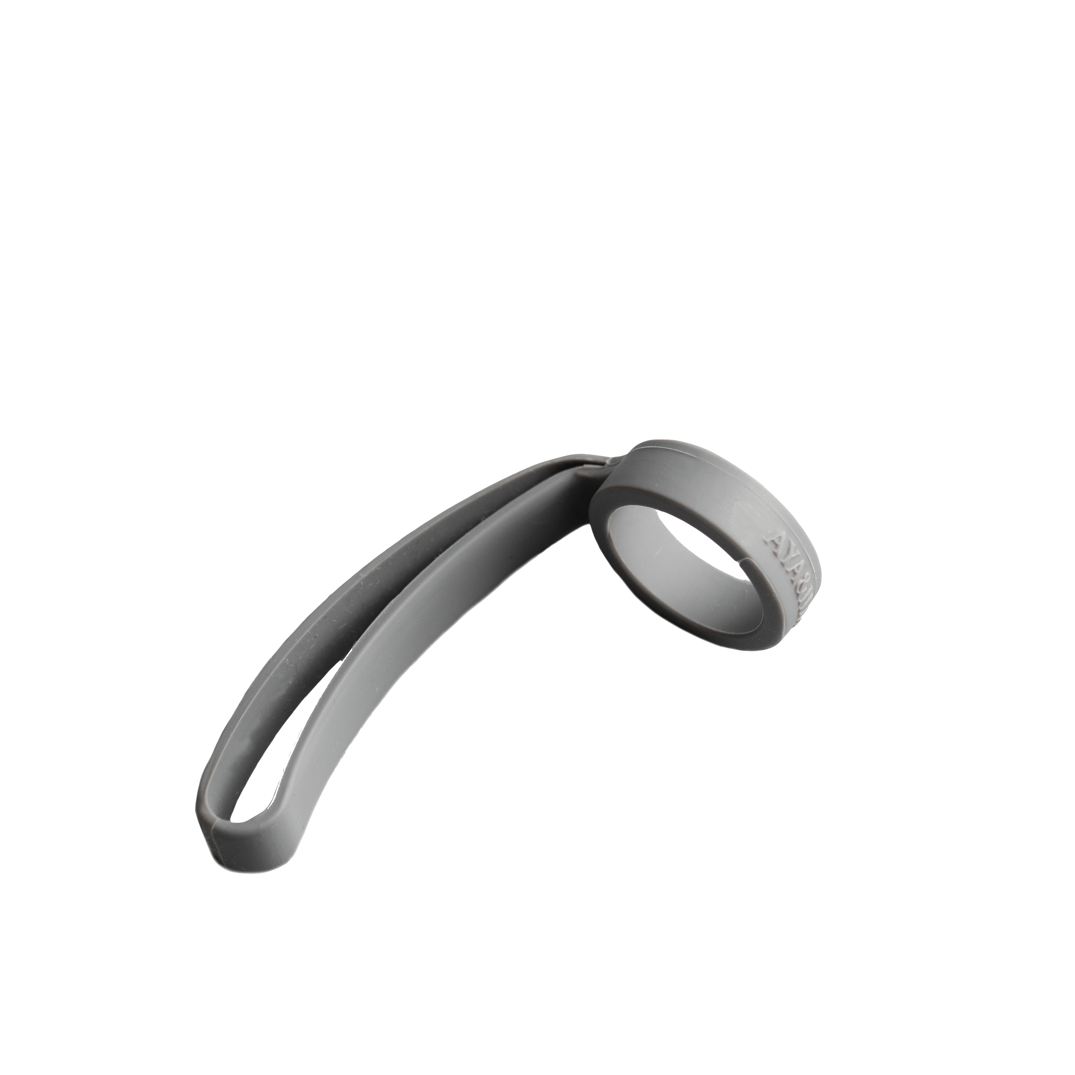 Aya&Ida Silicone Bottle Handle in Dark Grey at Lifestory