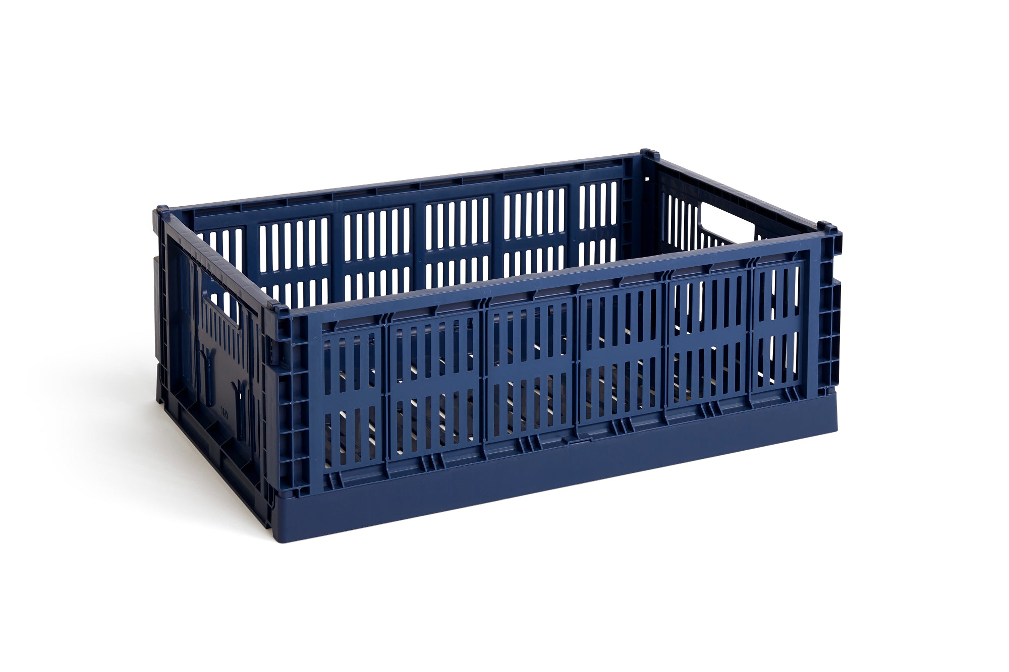 HAY Colour Crate Collapsible Large in dark blue | Lifestory