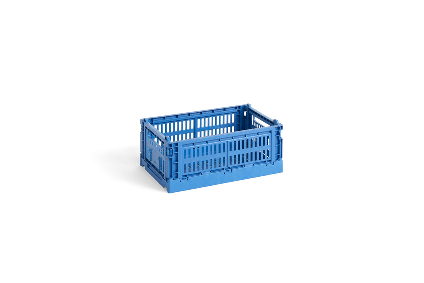 HAY Colour Crate Collapsible Small in Electric Blue | Lifestory