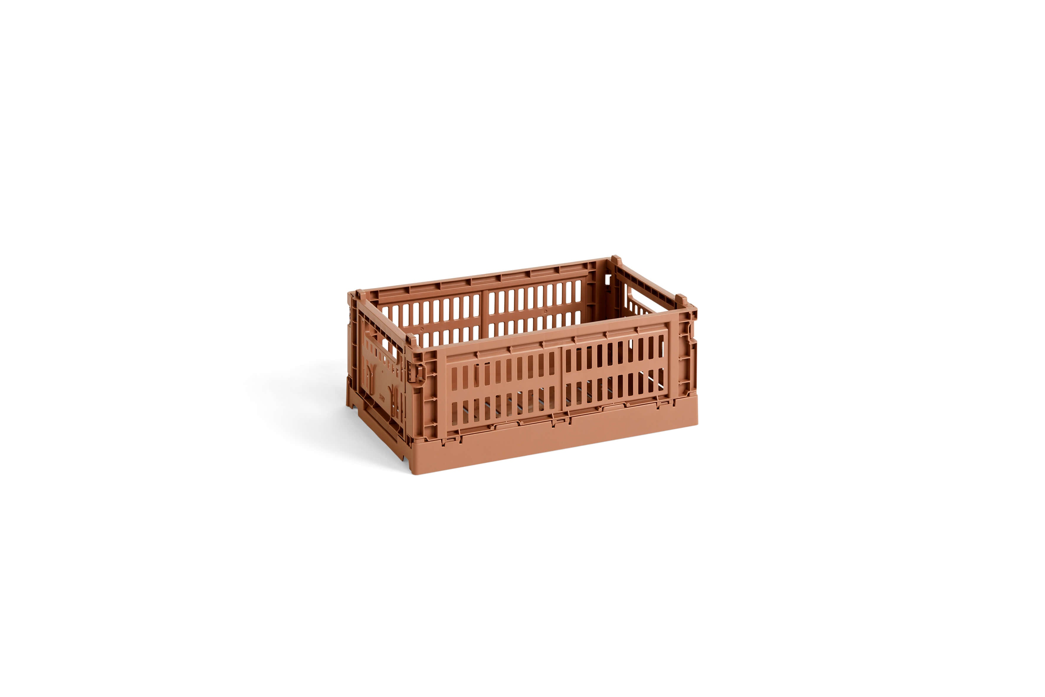 HAY Colour Crate Collapsible Small in Terracotta | Lifestory