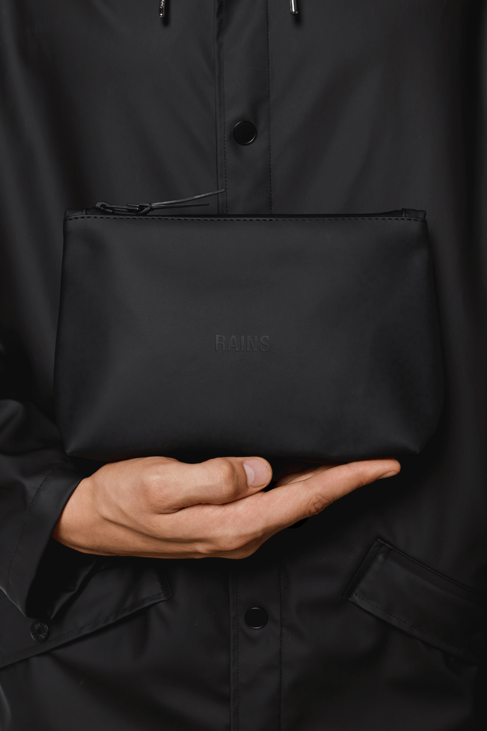 Cosmetic Bag | Black | Waterproof | by Rains - Lifestory - Rains
