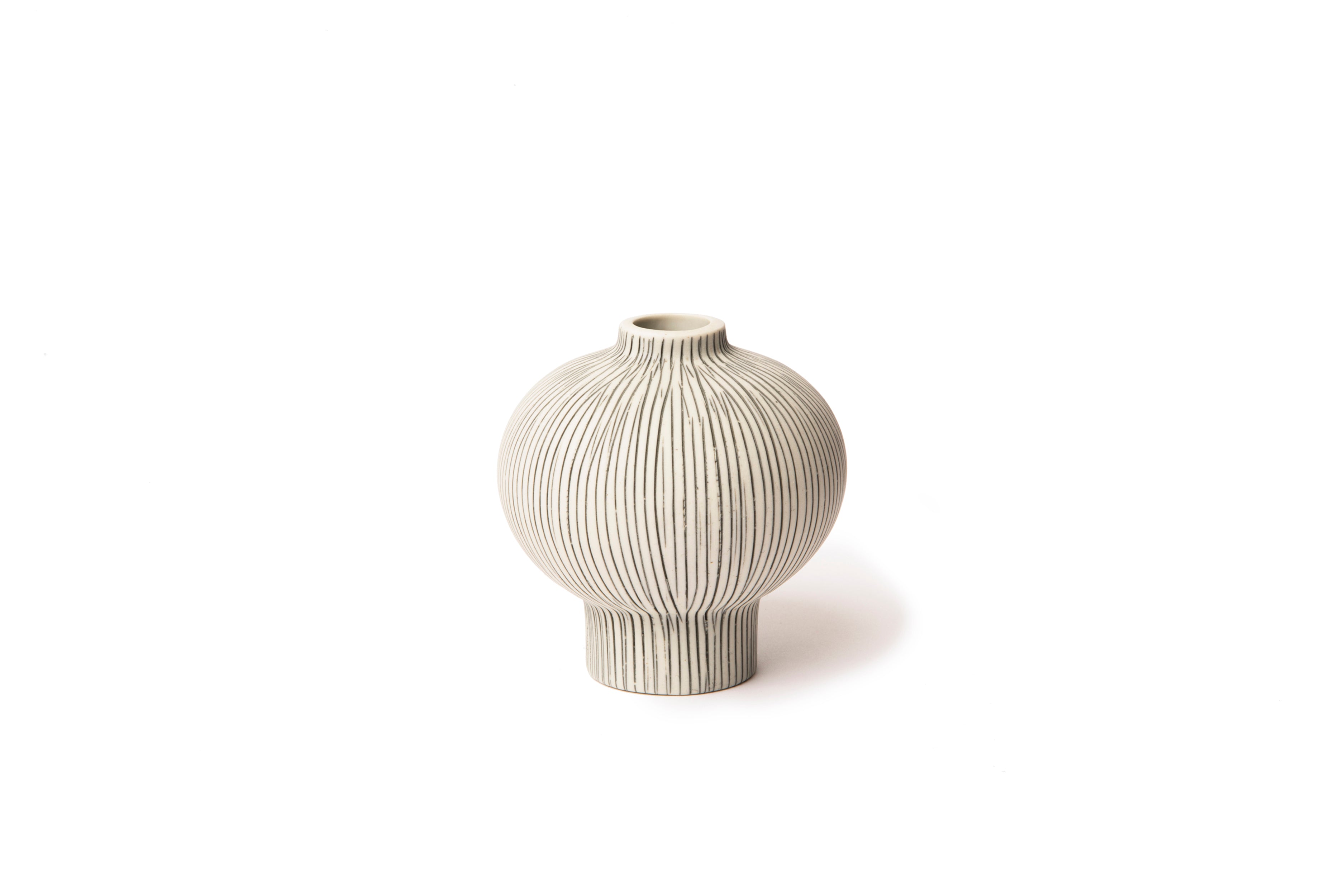 Vase Cecilia Grey Stripe by Lindform - Lifestory