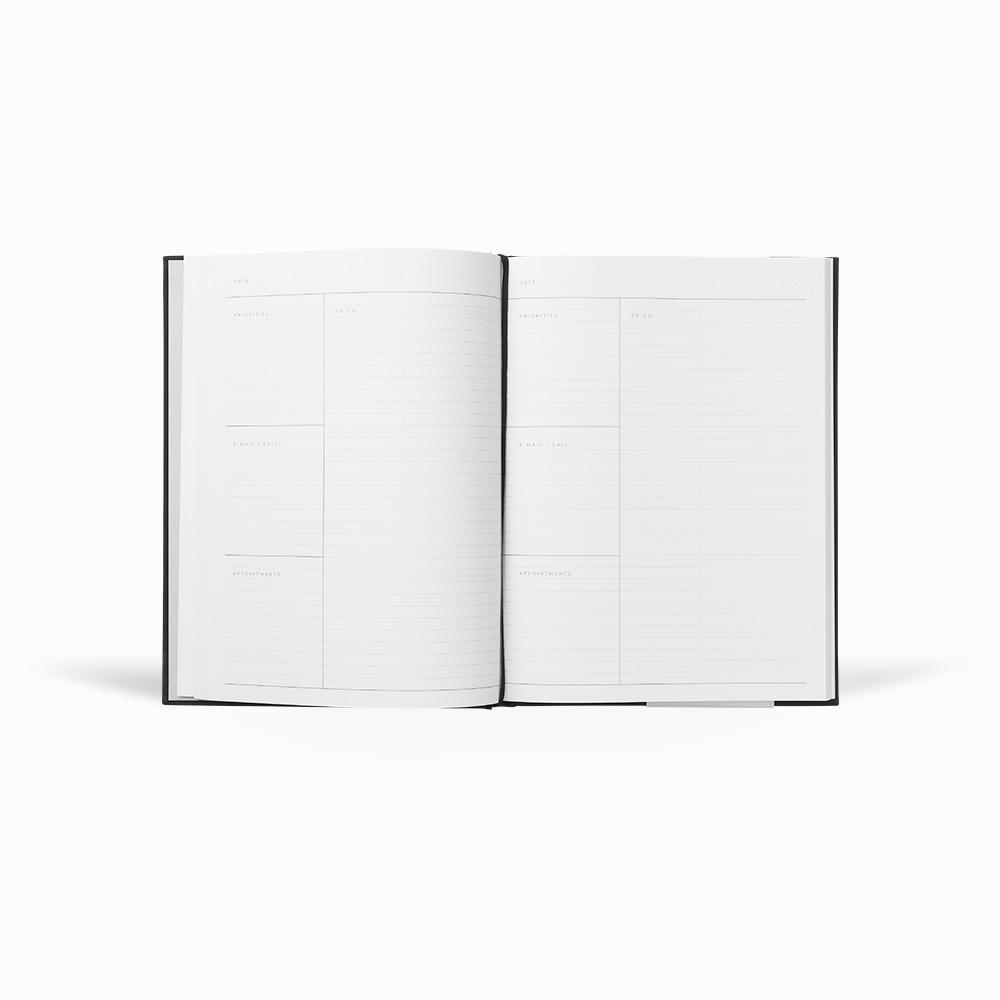 Green Weekly Journal | ' Work ' with Hardcover | by Notem Studio - Lifestory