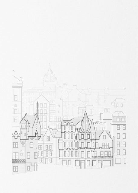 Edinburgh Old Town Skyline | Print - Lifestory - STUDIO ROMUU X Lifestory