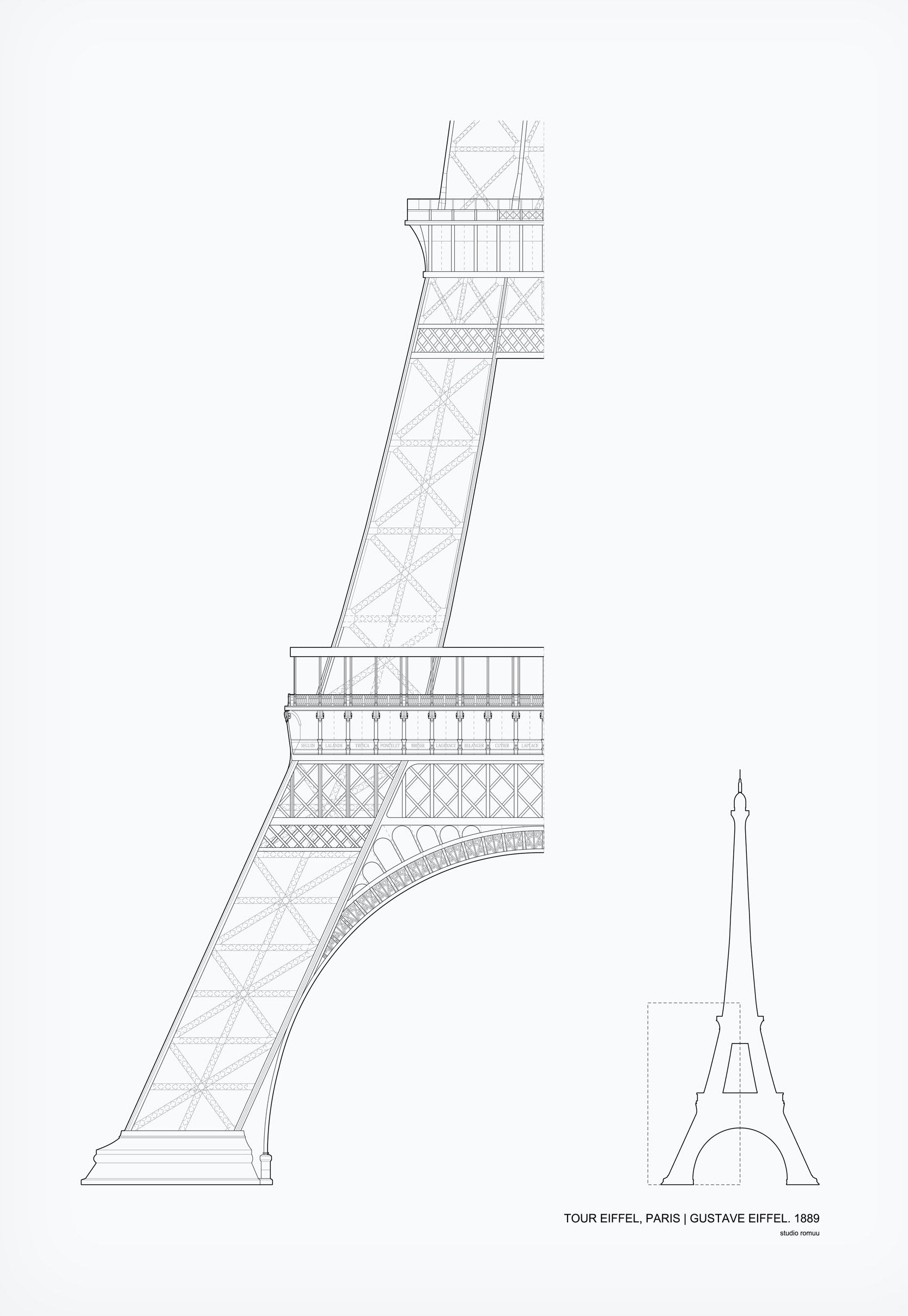 Tour Eiffel | Print - Lifestory - STUDIO ROMUU