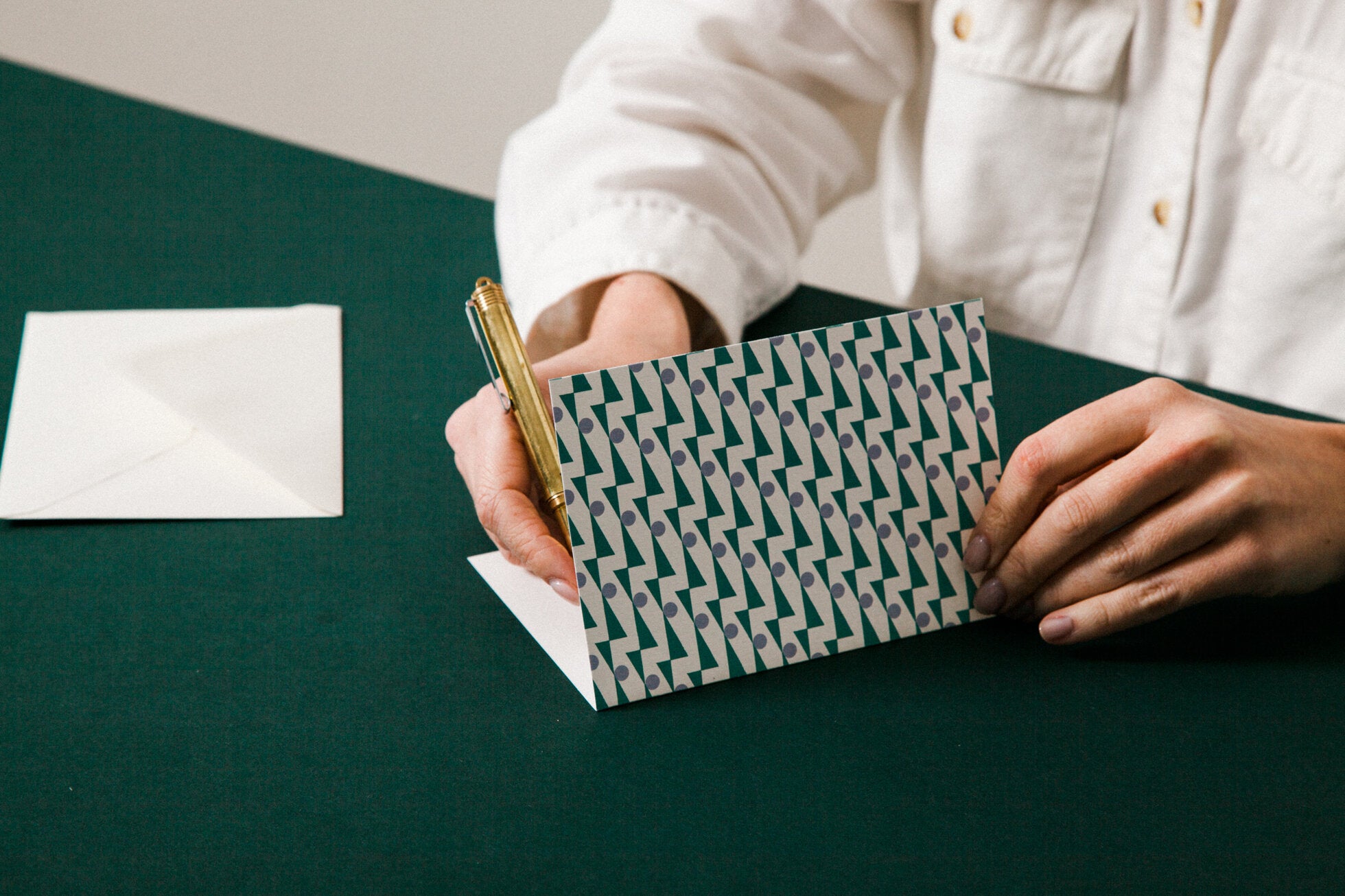 Enid Patterned Card | Ultramarine & Lilac | by Ola - Lifestory - ola