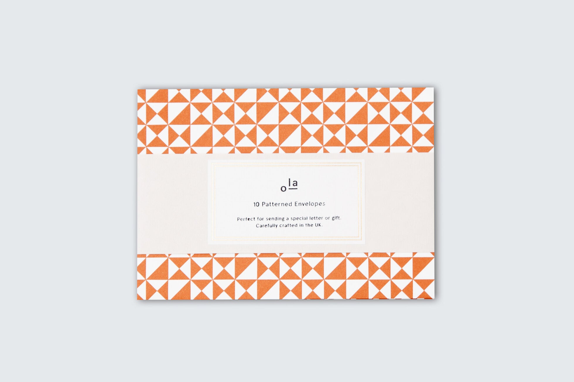 Patterned Envelopes - Set of 10 | Kaffe Print | Brick Red | by Ola - Lifestory - ola