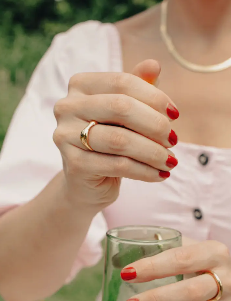 Gold Fluid Band Ring | Unisex | Gift Boxed | by Nordic Muse - Lifestory - Nordic Muse